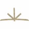 Ekena Millwork Alberta Rough Sawn Timber Gable Bracket, Douglas Fir, 84"W x 56"H x 2"D x 4"F, 16/12 Pitch GBW084X56X0204ALB00RDF - alternate 3